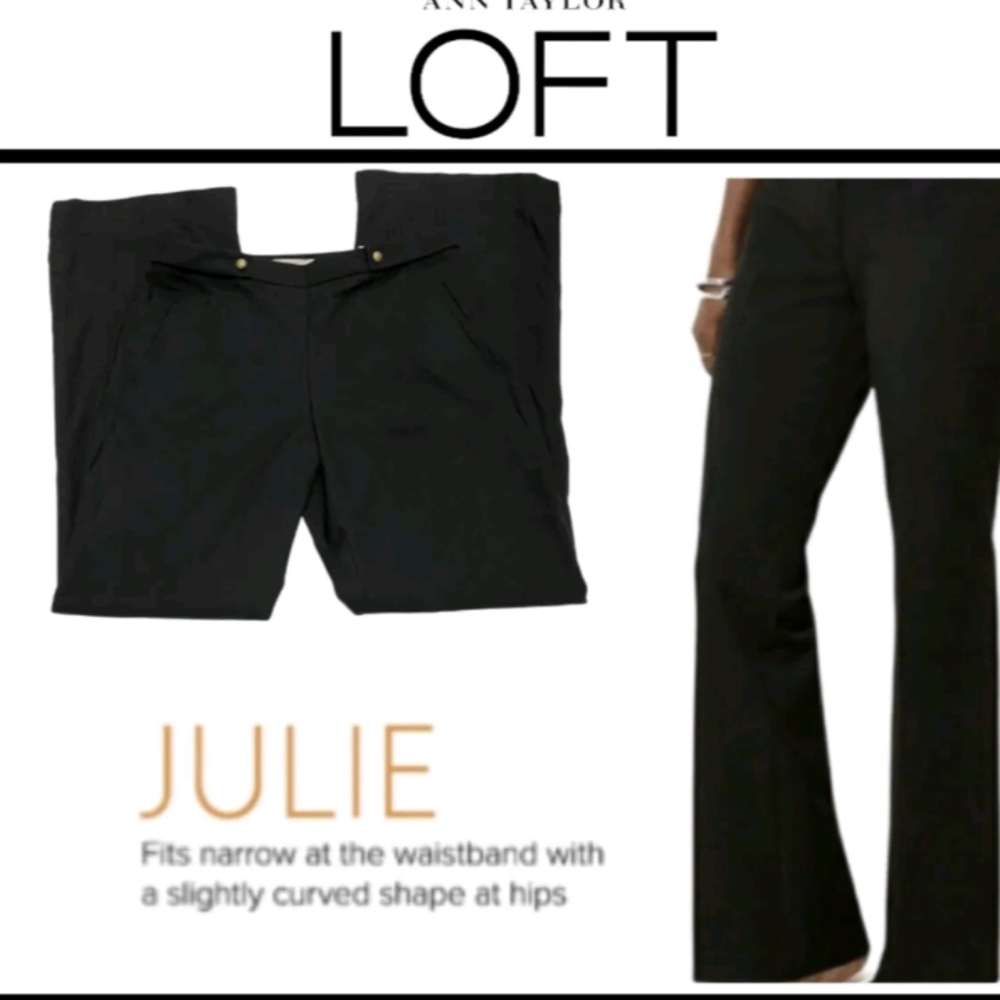Loft Julie Boot Cut Textured Trousers Size 12